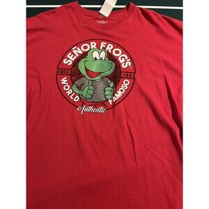 Men’s Senor Frog’s World Famoso Nassau Bahamas T-Shirt XXL 2XL Bar Vacation